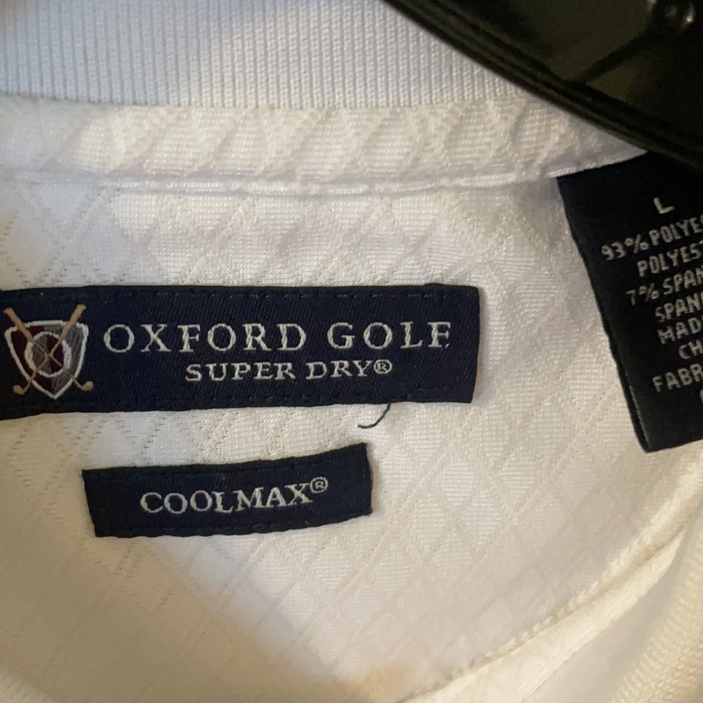Men's White TPC Scottsdale Golf Polo Shirt - Large - Picture 3 of 3